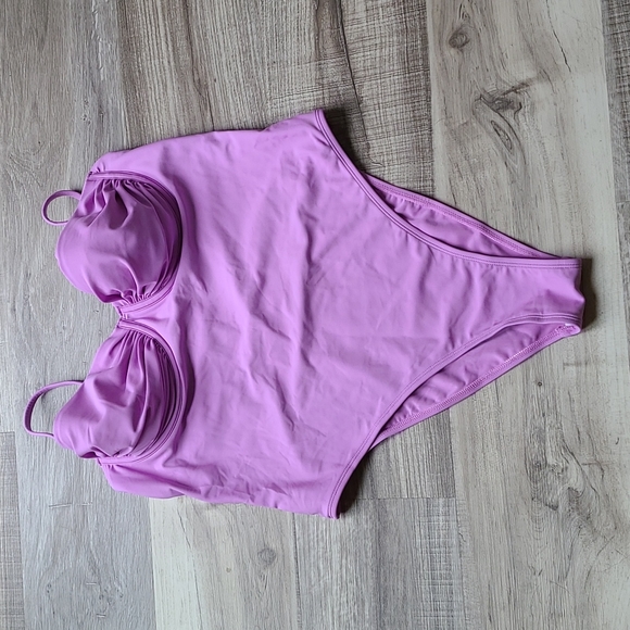 NWT Cupshe underwire Pushup purple one piece - never worn! Lilac/orchid! 💜💟 - Picture 3 of 6